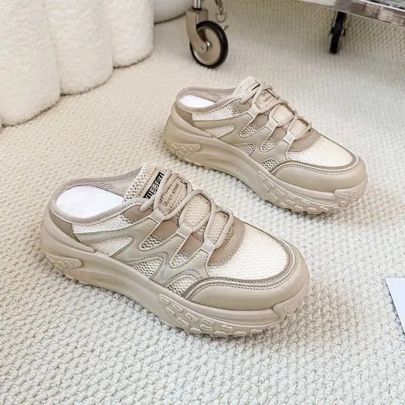 Shoes Volleyball with Heel Thick Sneakers Vulcanized Women's Flats Silver Women's Sport Shoes Special Offer