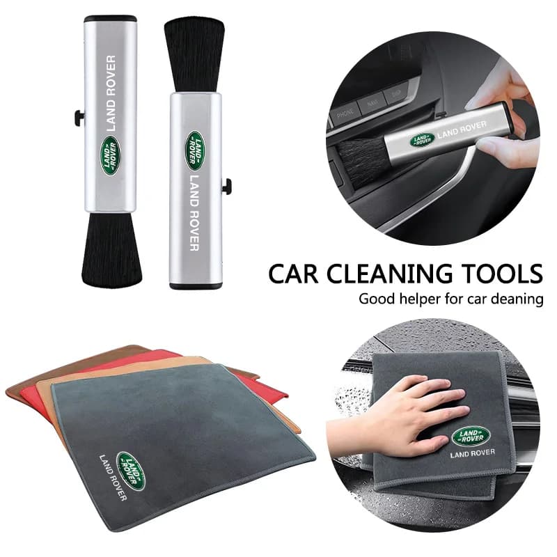For Land Rover Range Rover Sport Evoque Freelander Car Cleaning Soft Brush Car Wash Towel Microfiber Cleaning Rag Cloth Accessor