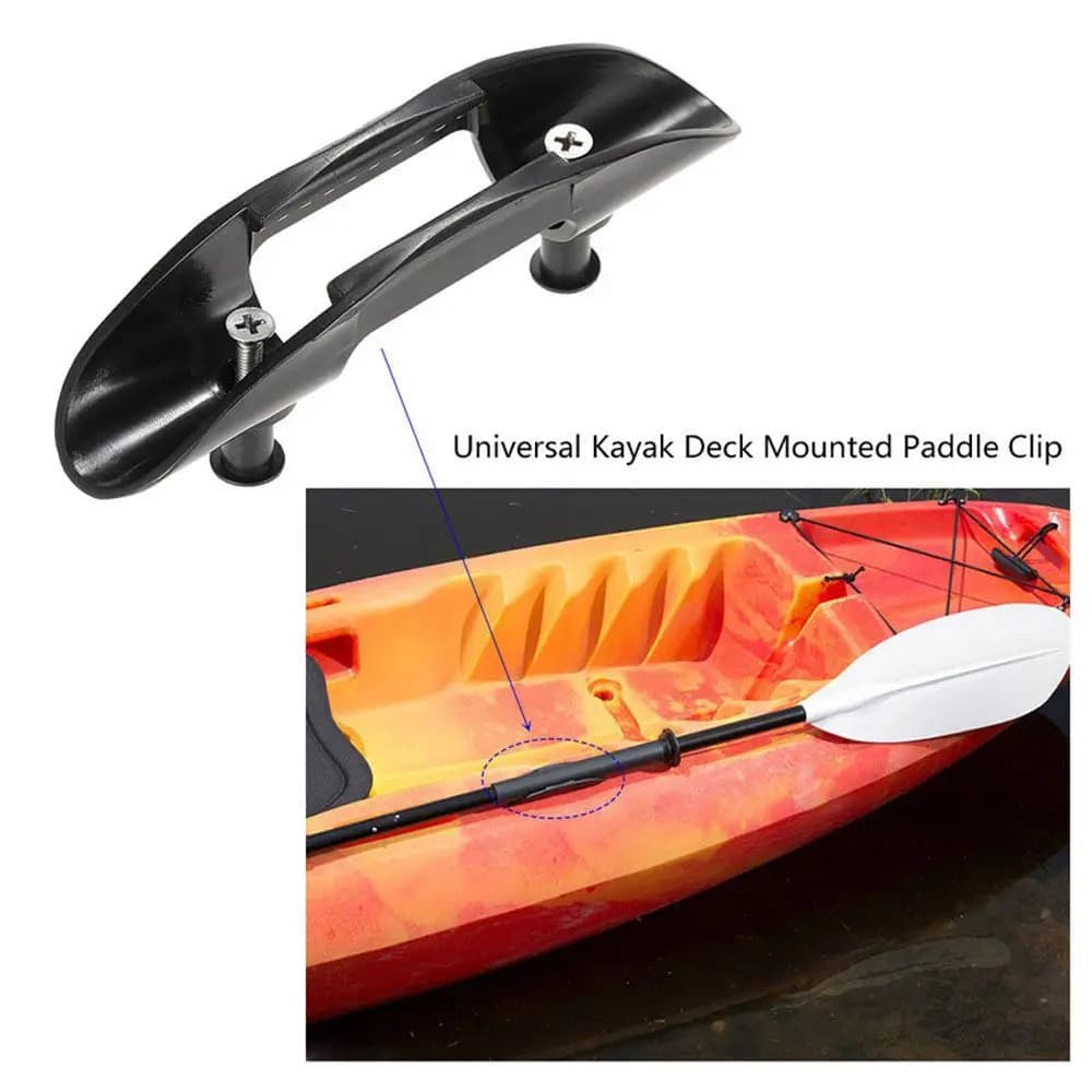 Supporto per Pagaia in Plastica per Barche Marine con Viti, Clip per Pagaia da Kayak, Accessori da Pesca