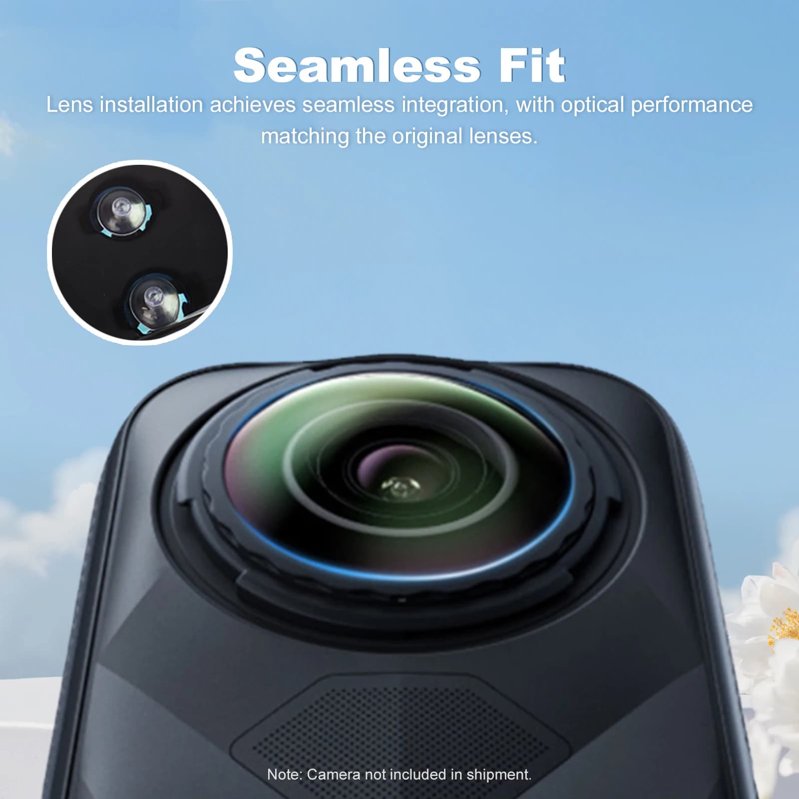 For Insta360 X5 Replacement Camera Lens Glass Kit For Insta360 Action Camera Anti-Scratch Repair Part Lens Handy Kit Accessories