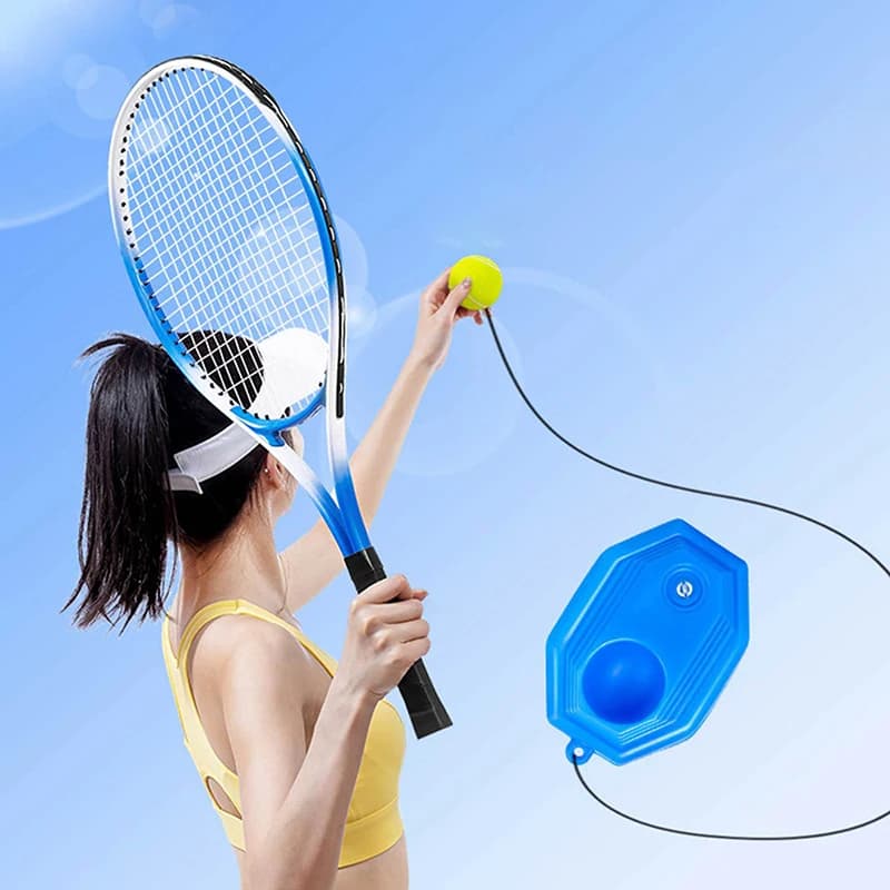 Portatile Solo Tennis Trainer palla da Tennis di rimbalzo con corda a corda strumento di allenamento per la pratica del Self Tennis per adulti bambini principianti