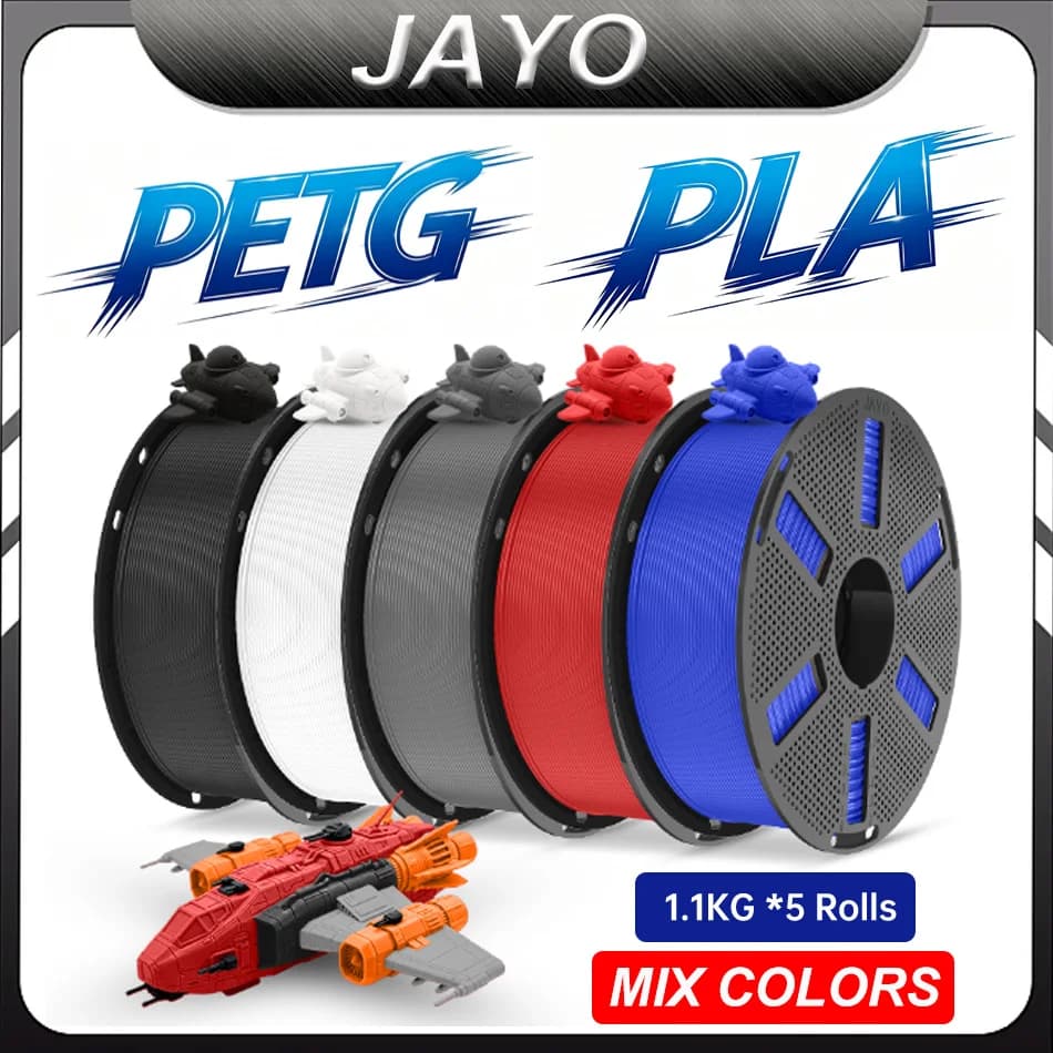 JAYO PETG / PLA 3D Printer Filament 1.75MM 1.1KG/Roll 3D Printing Material Neatly Wound 3D Filament Fast Shipping