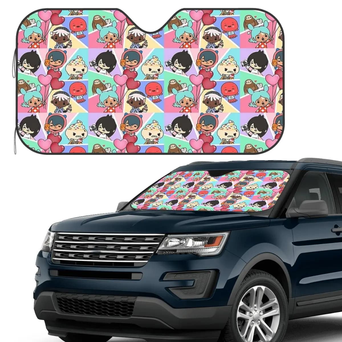 Toca Squad Toca Boca Zaino Parasole Parabrezza Auto Parabrezza Anteriore Finestra Visiera parasole Accessori Coperture