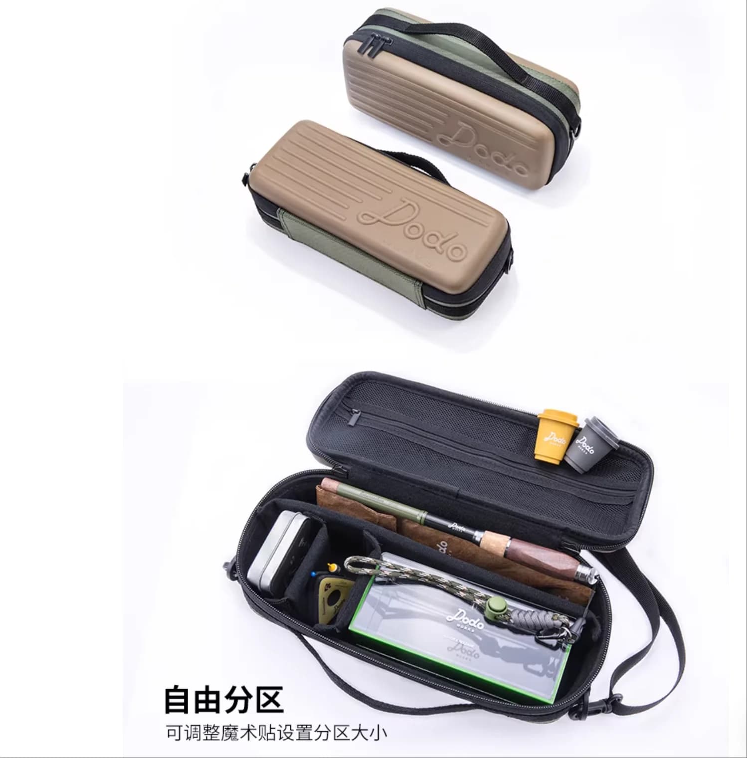 Farmer Camp fishing bag, small items, fishing gear, bait accessories, fishing rod, digital storage, portable shoulder bag