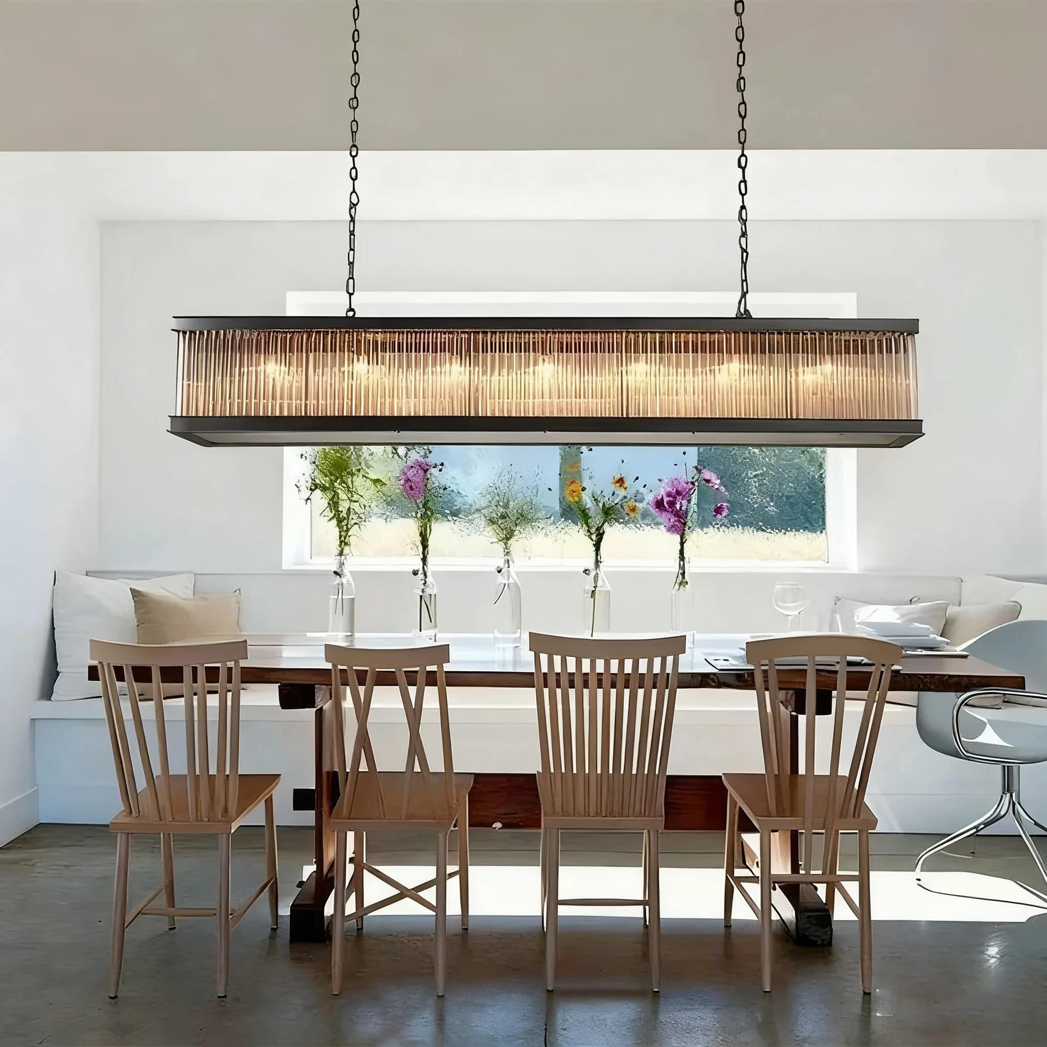 BOSSEN Lampada da soffitto di design scandinavo Nuovo anello in oro Lampada a sospensione in cristallo con catena regolabile per la casa Hotel Villa Lustre