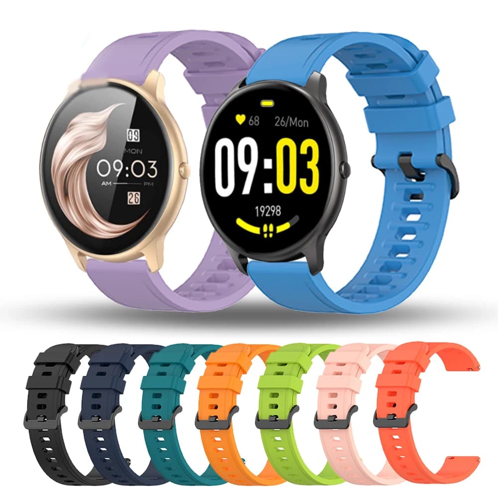 Cinturino in silicone per AGPTEK LW11 Smartwatch braccialetto di ricambio per KOSPET Prime Magic 2 SE cinturino morbido anello impermeabile 22MM