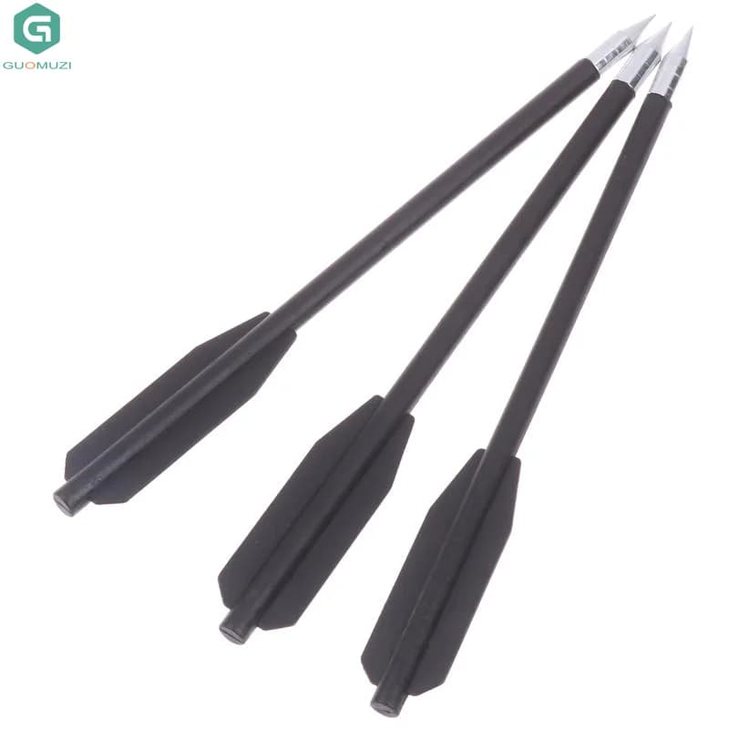Set di 12 Frecce Nere per Fionda con Elastico, Accessori Speciali, Set di Frecce Corte da 168 Pezzi