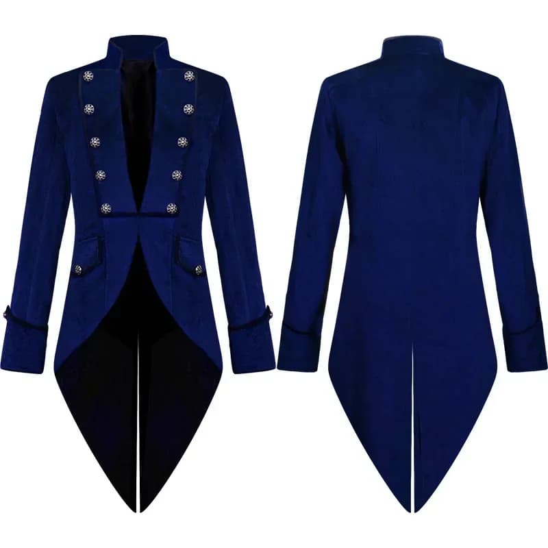 Nuovo costume medievale per uomo frac abito da sposa vintage Nobel cosplay cappotto giacca manica lunga Steampunk vittoriano