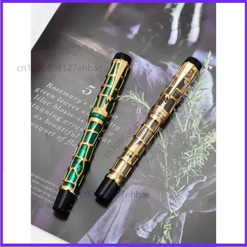 For Jinhao Luxury Ballpoint Pens School Supplies Ink Century 100 Hollow Out Series Fountain Pen Office Stationery Gift