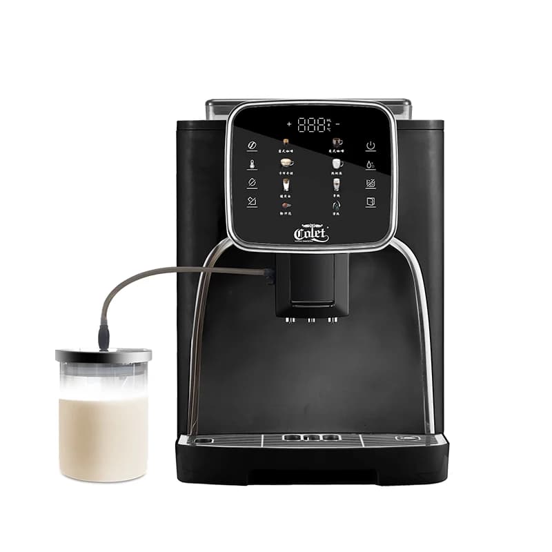 Macchina da Caffè Automatica con 6 Bevande, Cappuccino con Un Solo Tocco, Macinacaffè Integrato