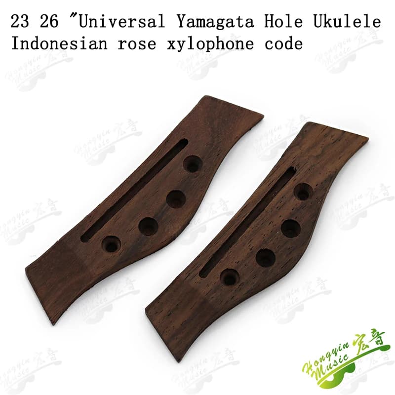 Ponte per Ukulele Classico in Legno di Rosa, Accessori e Ricambi - HUATOOL