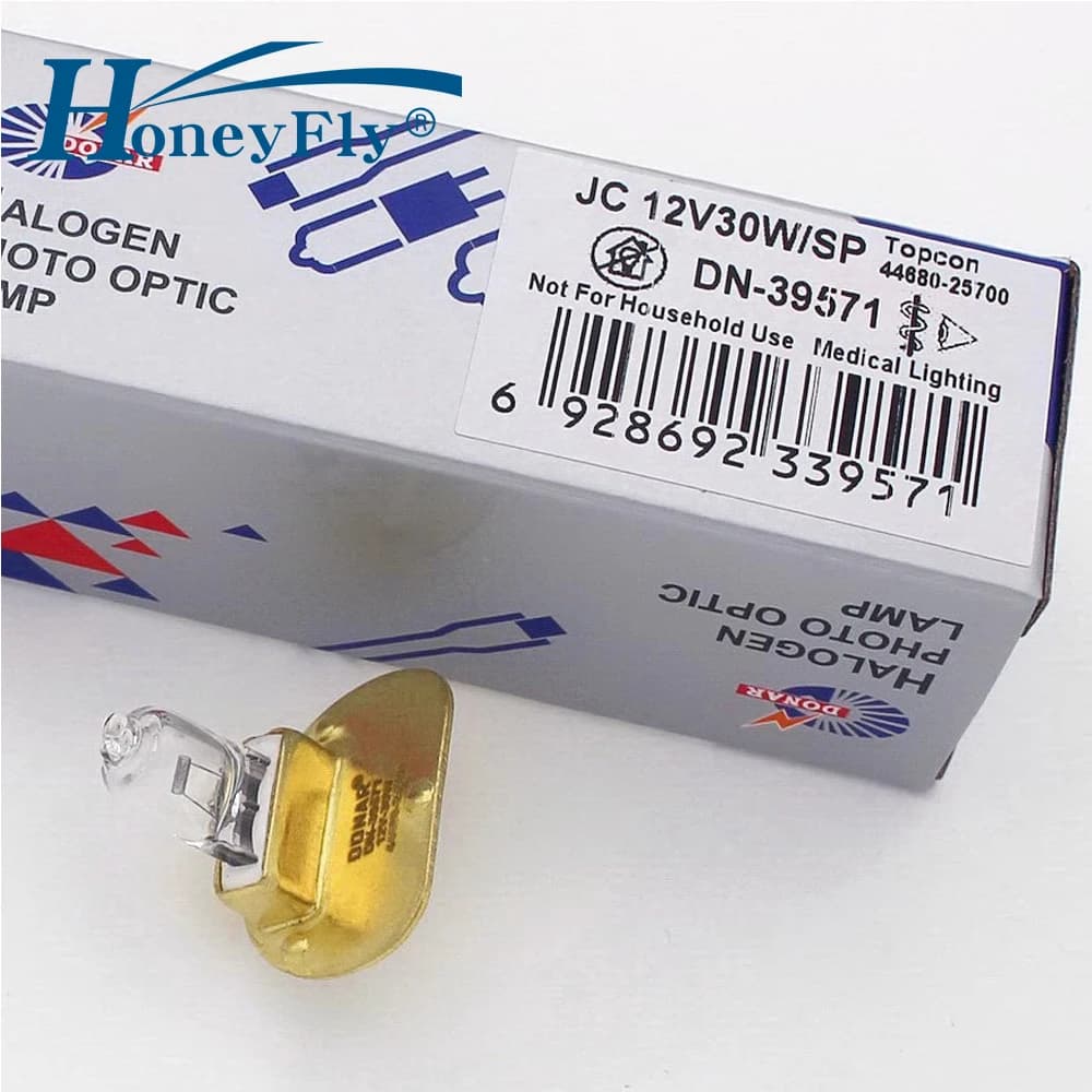 Lampada alogena a fessura per microscopio HoneyFly G4 JC 12V 30W Lampadina trasparente bianca calda per Topcon 44680-25700 SL-D7/D8/D8Z