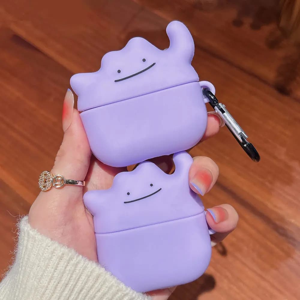 Custodia per Airpods 4 a forma di fantasma 3D, simpatica custodia per auricolari wireless Airpods 1 2 Pro 2 3, custodia a forma di mostro per la custodia di ricarica e per penna stilo