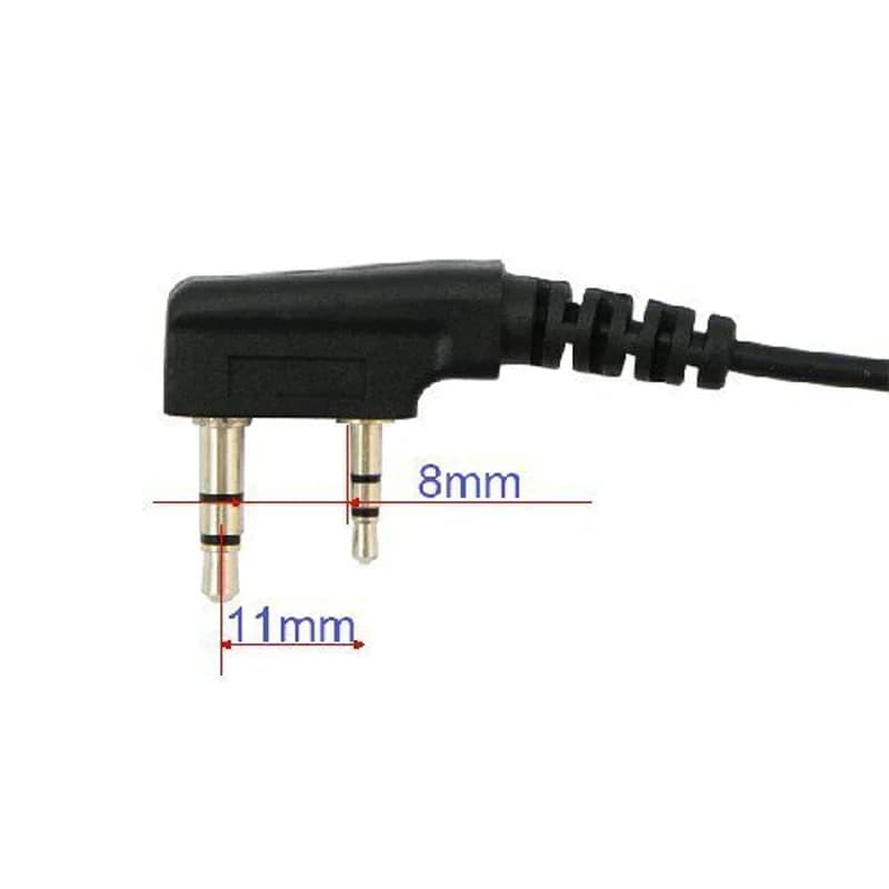 Cavo di copia clone con spina a 2 pin K-Head da 1 m/3,28 piedi per Baofeng Wouxun Kenwood Linton Puxing Radio bidirezionale Walkie Talkie Accessori