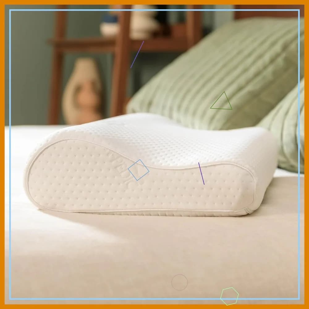 Cuscino Ergonomico per il Collo, Profilo Grande, Bianco - Supporto Extra Rigido per Chi Dorme su un Fianco e sulla Schiena