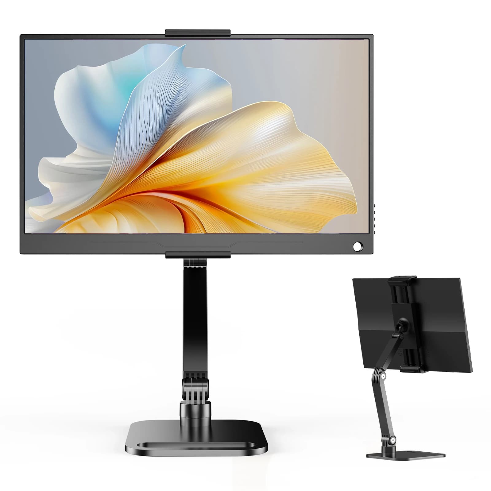 UPERFECT 360° Rotatable Aluminum Tablet Stand Foldable Multi-Angle Desk Holder for 4.7-18 Inch iPad Portable Monitor Kindle