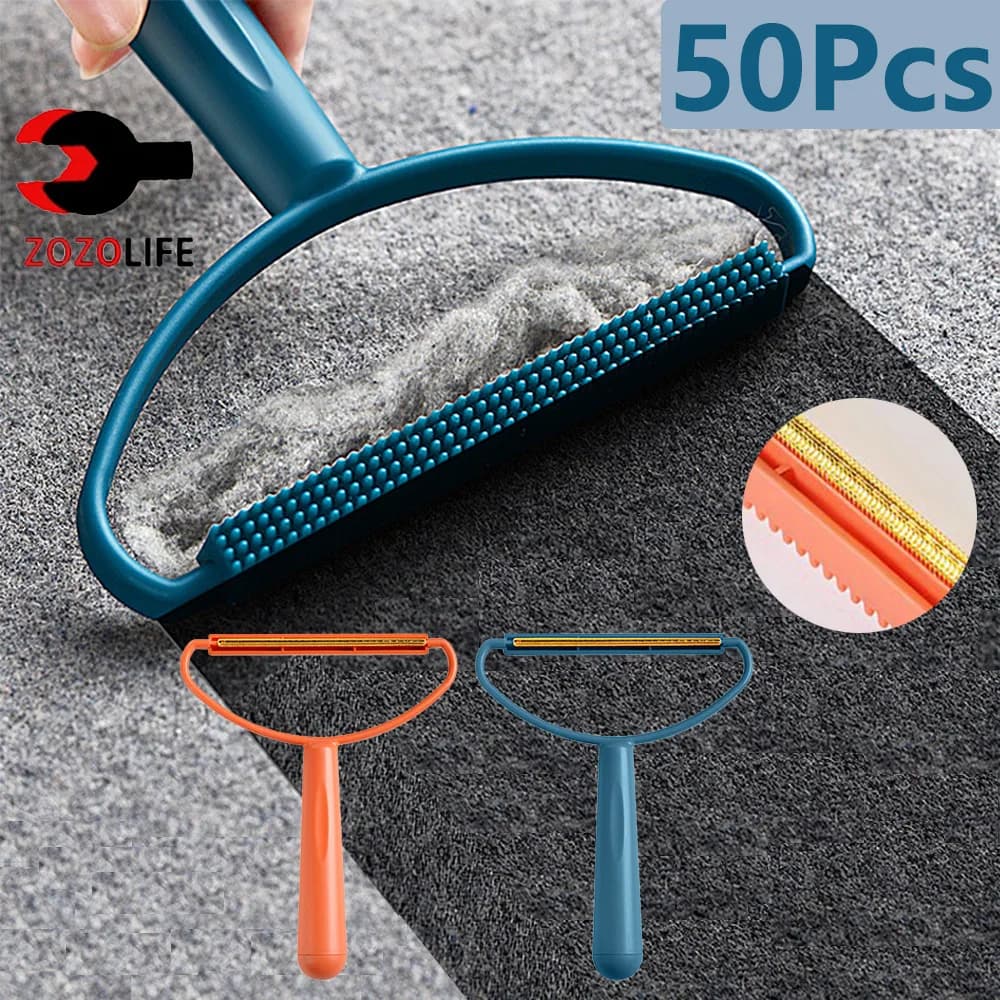1-50 Pieces Pet Hair Scraper, Double Face Manual Brush for removing hair from clothes, fur, carpets and wool