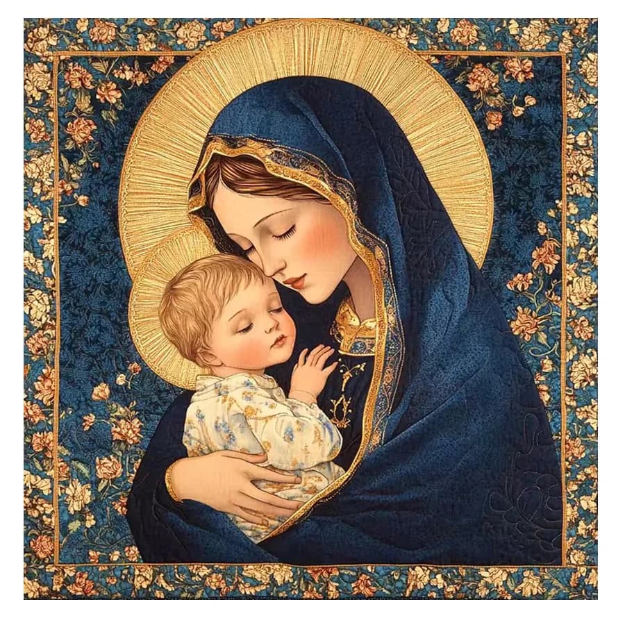 The Maternal love of the Virgin Mary diamond painting cross stitch Kit full drill mosaic religious icon 5D embroidery home decor