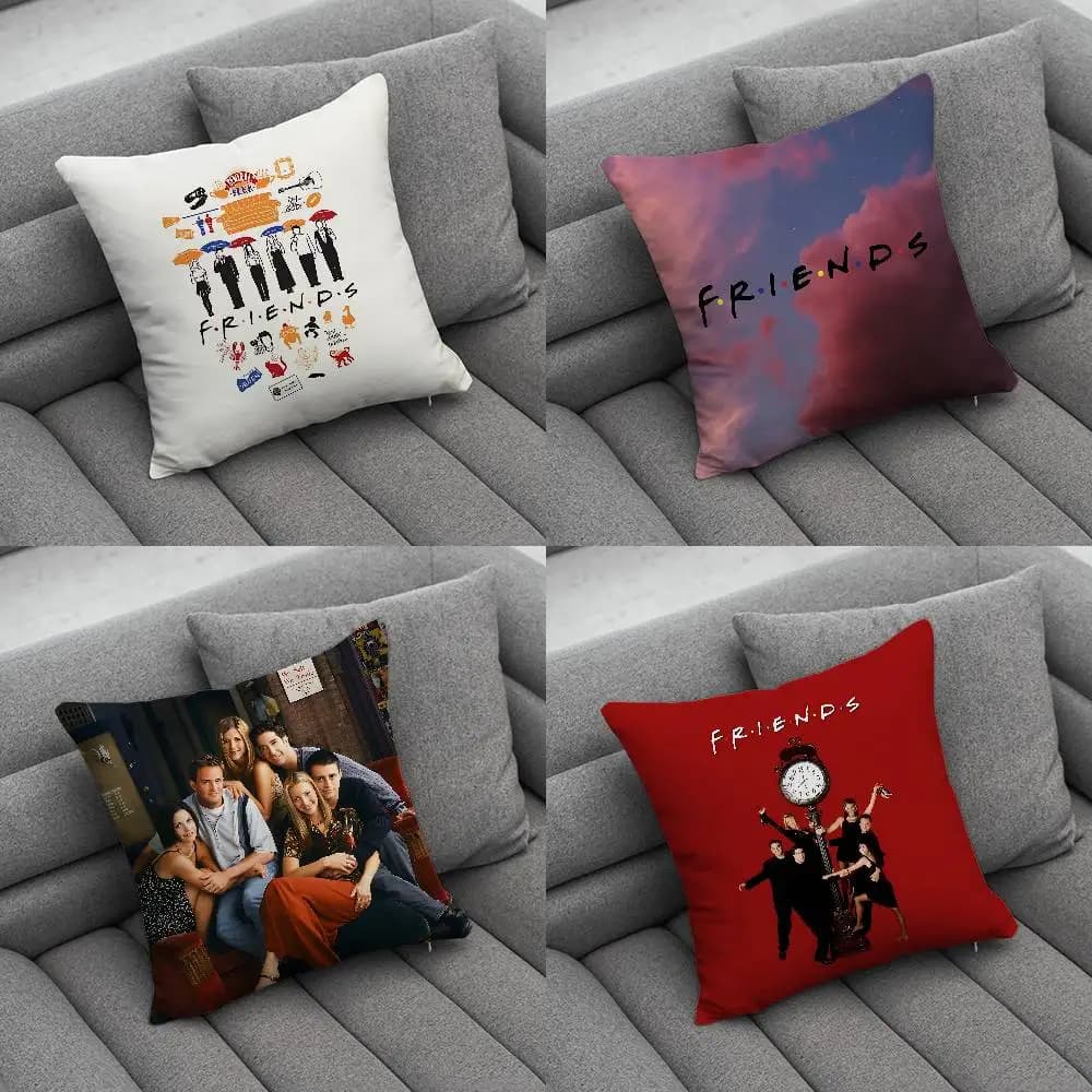 Classic theme pillow sheet Friends, ideal for home, bedroom, car, office, decoration of living room and sofa.