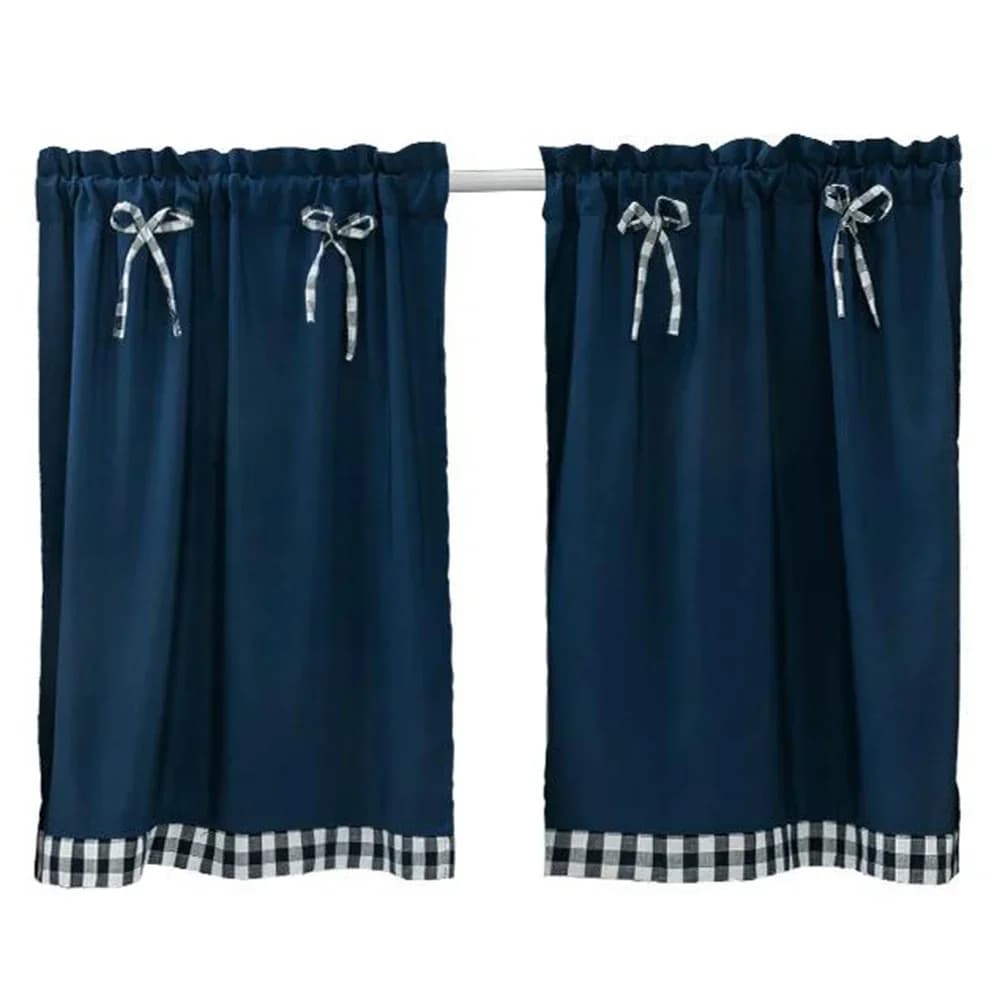 Ldyllic Lattice Style Short Curtain Decor Kitchen Window Student Bed Curtain Bathing Cover Shower Window Treatments Curtains New