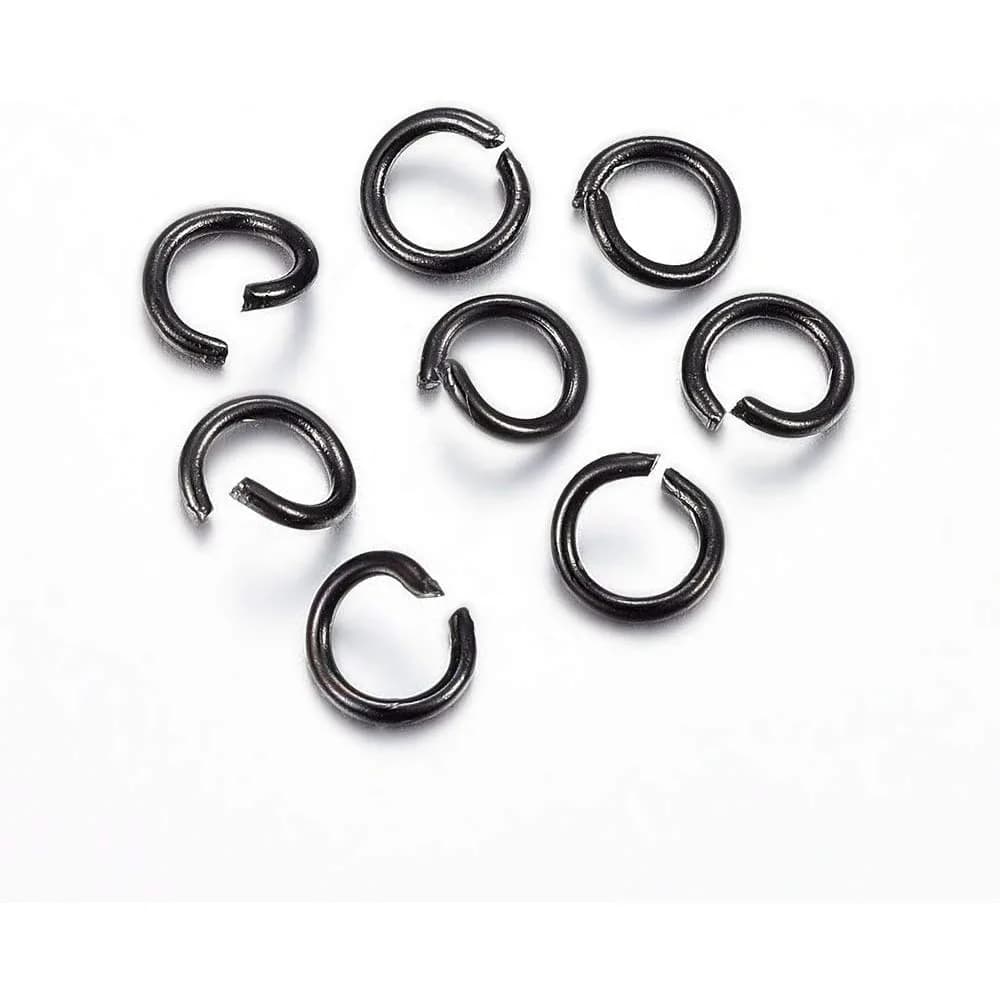 20 pcs 304 stainless steel open jump rings 3mm jumping rings electrophoresis connectors black jewelry results for jewelry creation