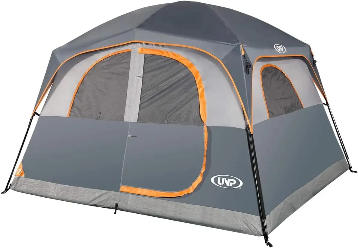 Tenda da Campeggio per 6 Persone - Impermeabile, Antivento, Facile da Montare, 3x2,7 m, Altezza 1,98 m