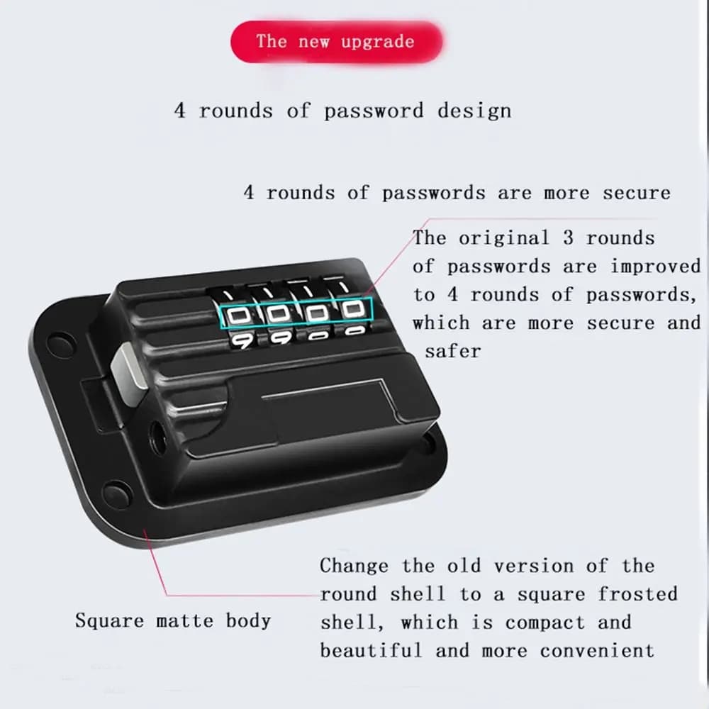 Con chiavi o frigorifero codificato Porta di sicurezza per bambini Protezione dell'armadio-C lucchetto per bambini Serrature con codice Smart Lock