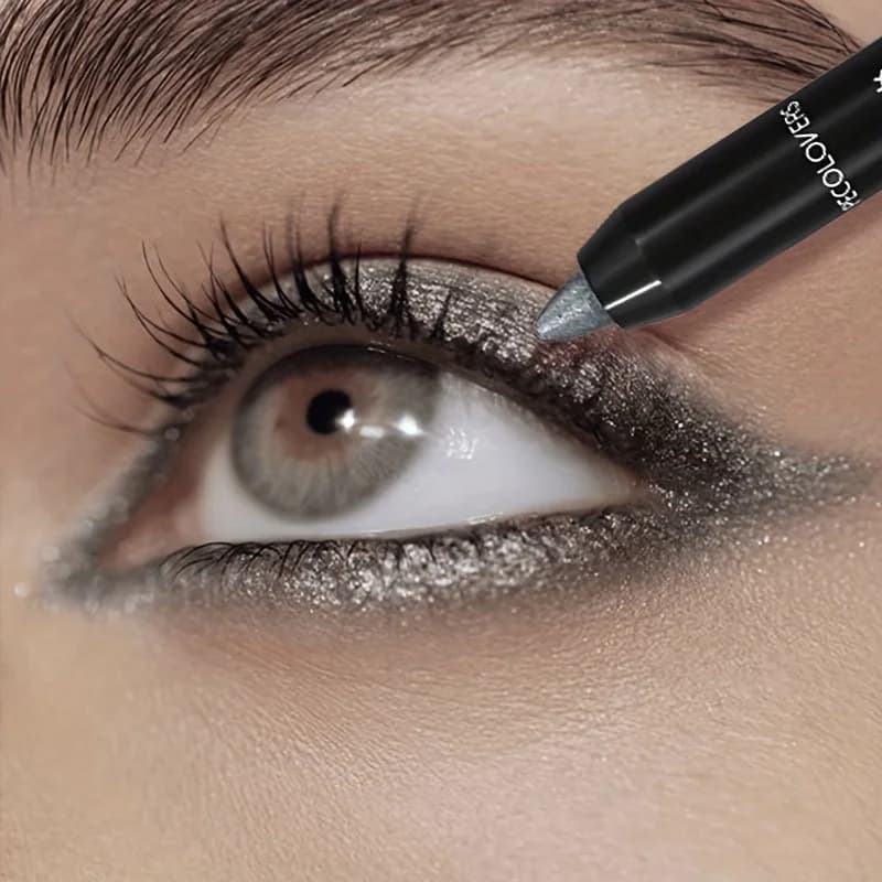 Stick for perlescent umbrella to highlight, black and gray shiny shading pen with eyeliner, 1 piece