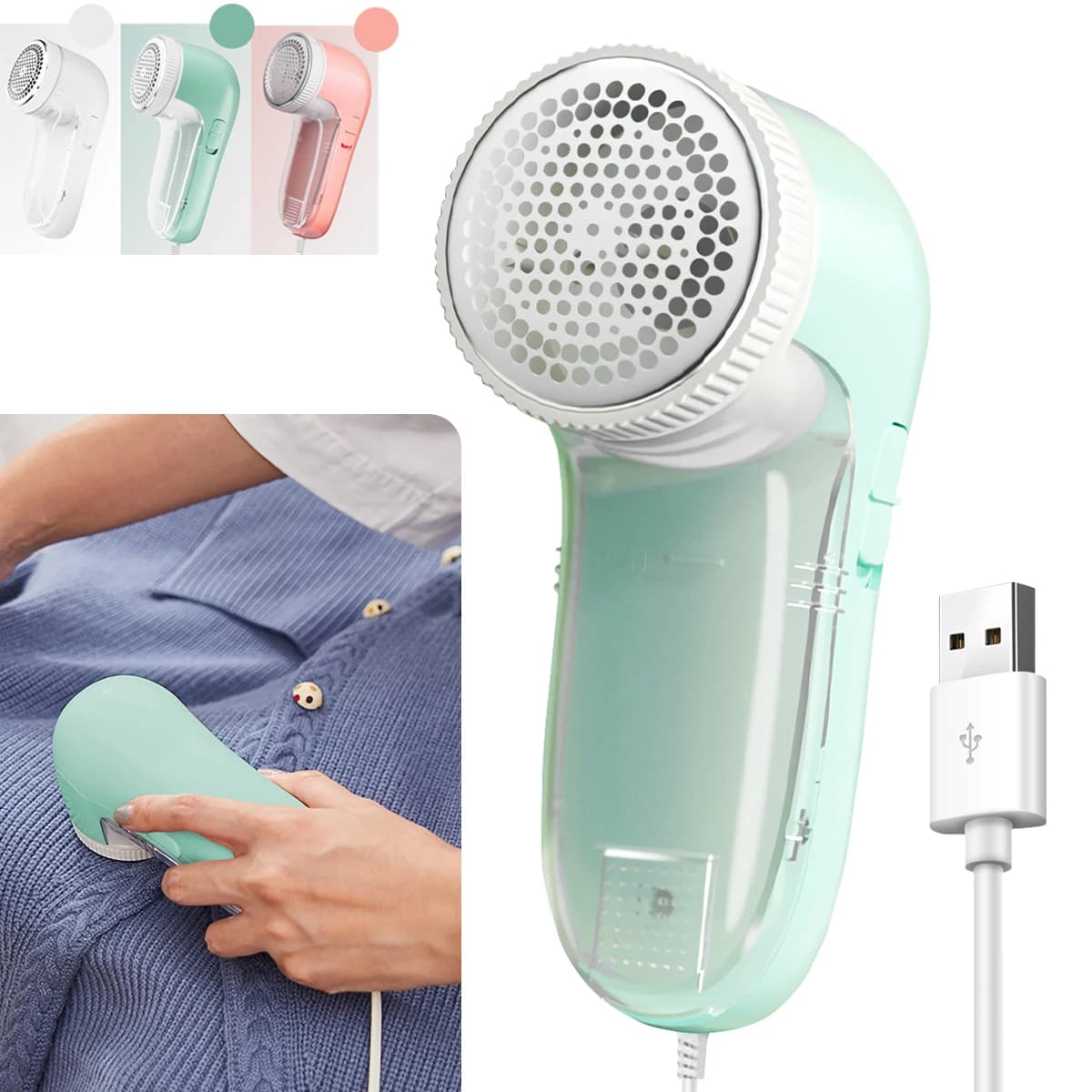USB Elettrico Per La Casa Vestiti Rasoio Tessuto Levapelucchi Fuzz Elettrico Fluff Lama Spazzola Portatile Levapelucchi Trimmer