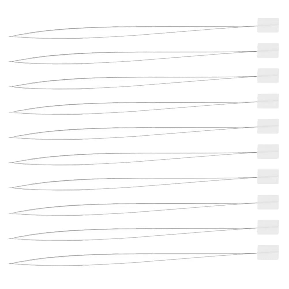 10 Pezzi Infilacavo Facile in Filo d'Acciaio per Ricamo, Punto Croce, Cucito a Mano, Perline, Infilatura Ago Punch, Risparmio di Tempo