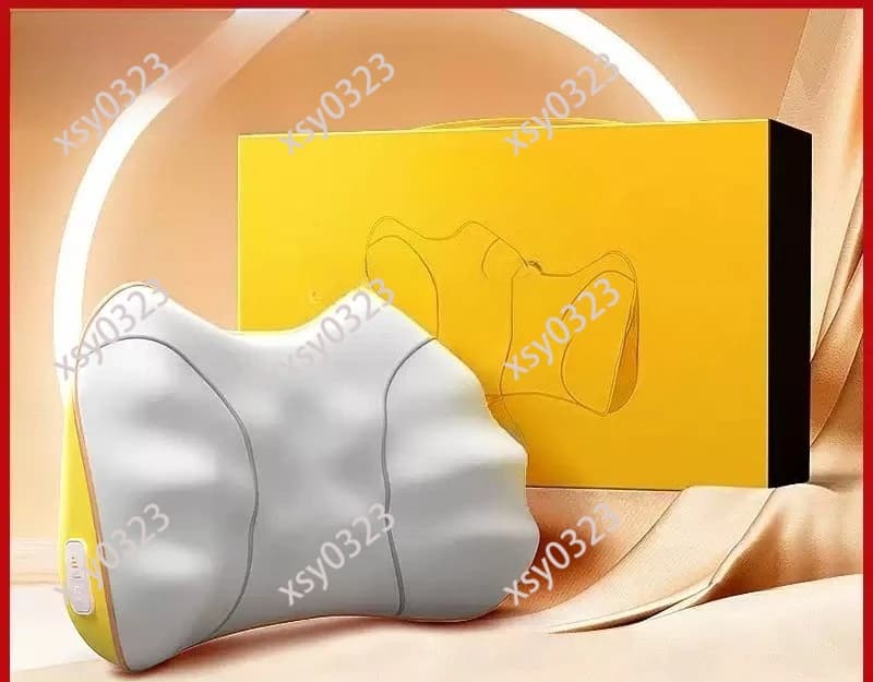 Cuscino Massaggiante Wireless, Massaggiatore Elettrico Intelligente per Collo, Vita, Schiena, Lombare e Cervicale