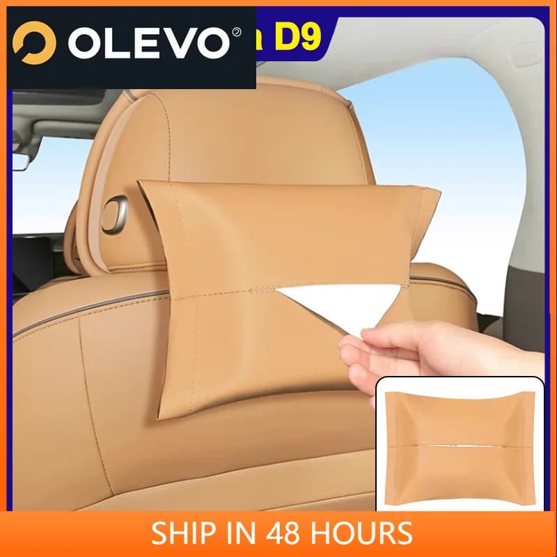 For Denza D9 Car Hanging Handkerchief Box Special Cover for Back Seat Handkerchief Bag Box for Sun visor DENZA D9