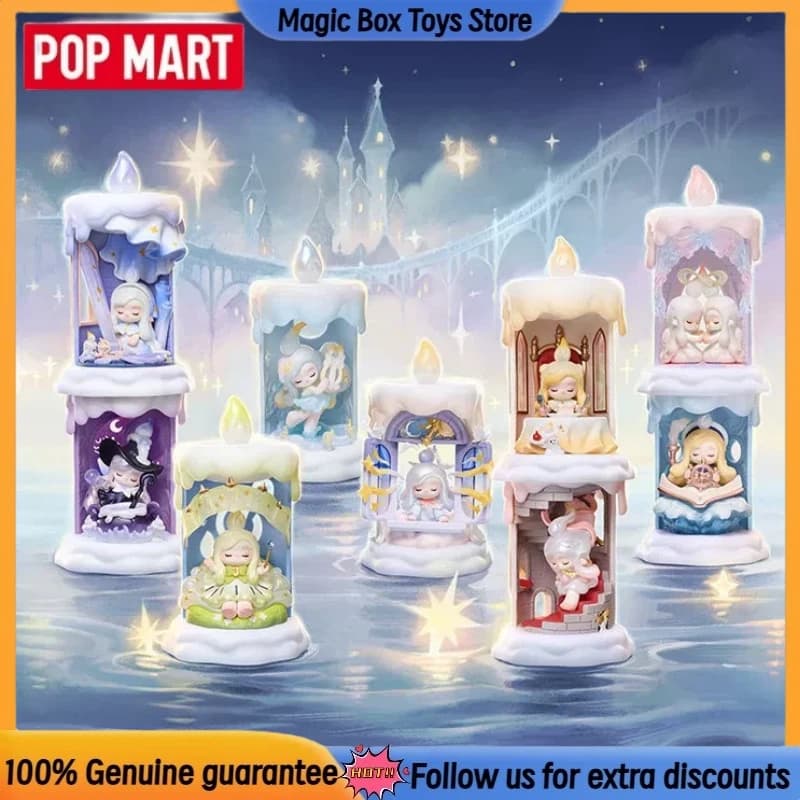 POPMART Originale Chaka Candle Wander Series Blind Box Statuetta da Collezione Ornamento da Scrivania Decorazione per la Casa Art Toy Regalo di Compleanno