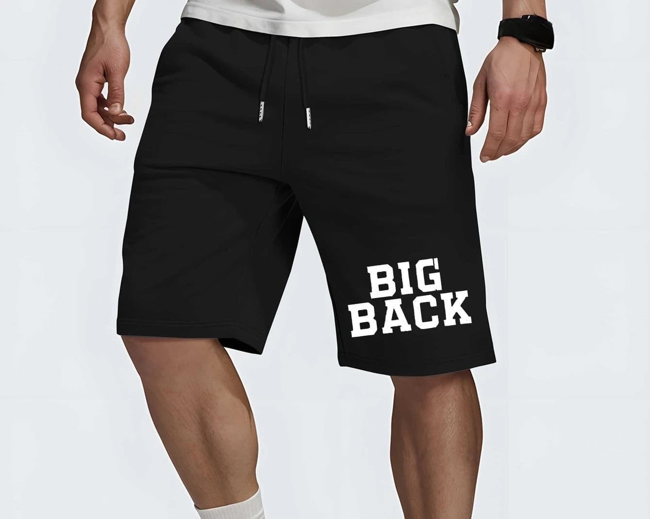 BIG BACK men's shorts for summer, outdoor sports, fishing, basketball, comfortable, soft, breathable, free style