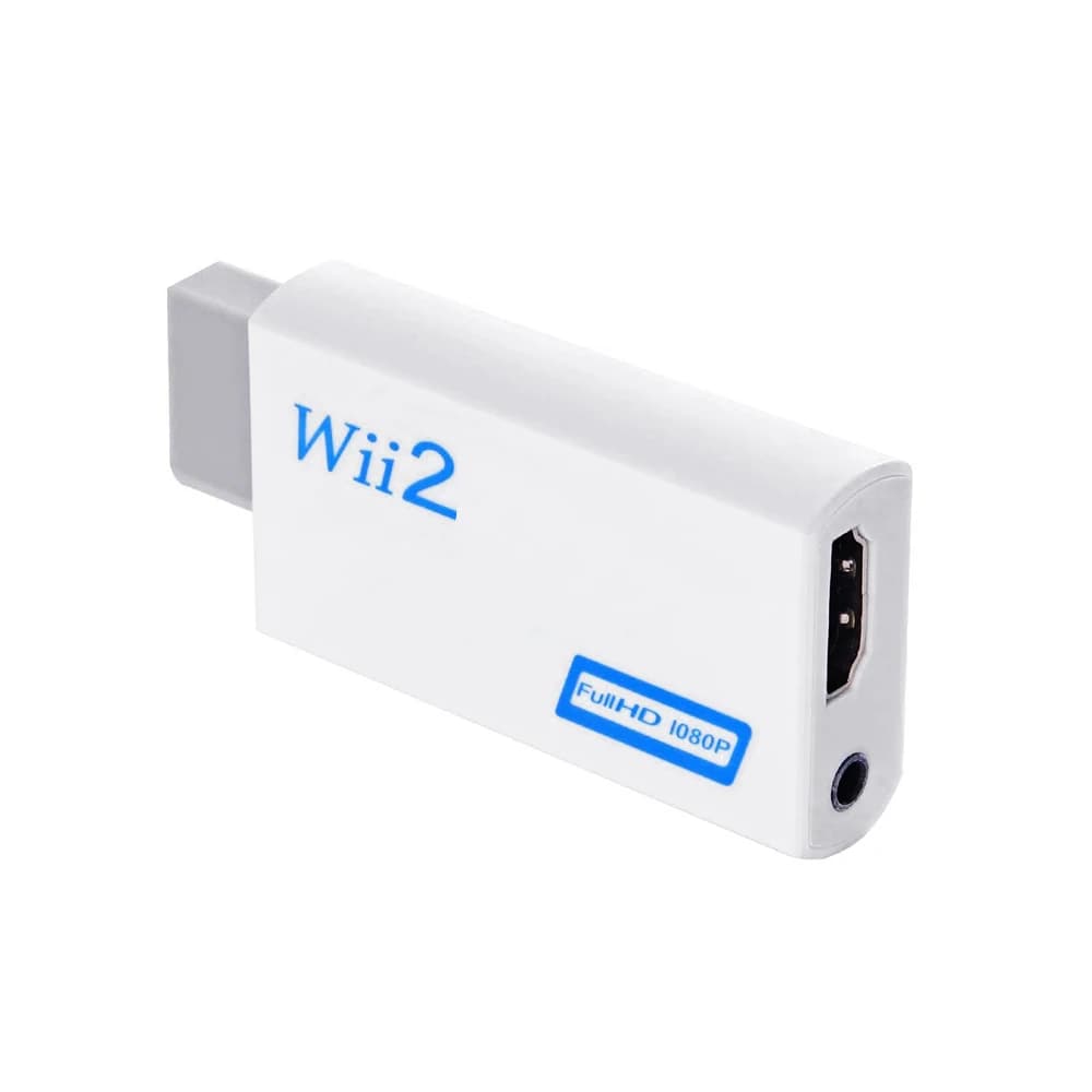 Adattatore convertitore compatibile Wii a HDMI Full HD 1080P Convertitore compatibile Wii2HDMI Audio da 3,5 mm per display monitor HDTV PC