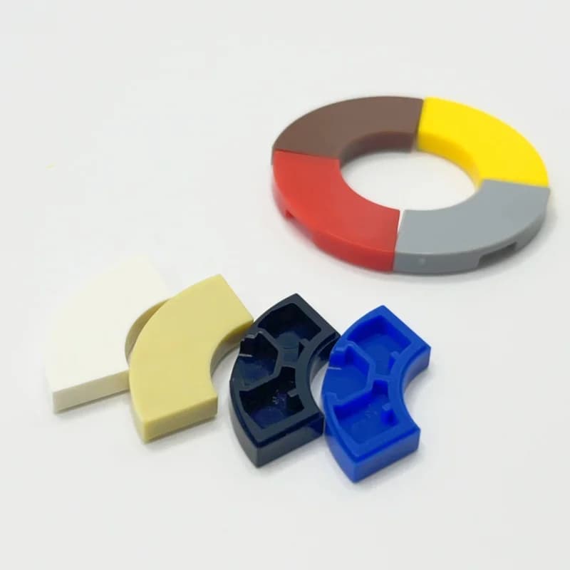 Lotto 27925 Piastrella Angolo Rotondo 2x2 Macaroni Building Block Giocattolo Compatibile Educativo Formato Creativo Regalo FAI DA TE MOC