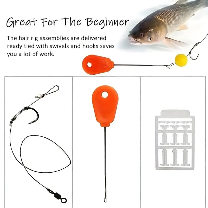 Wholesale 4/8Pcs Carp Fishing Bait Needle With Storage Box Professional Bait Threading Tools Carp Angling Fishing Accessories