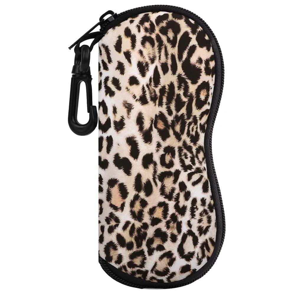 Soft Sunglasses Case Ultra Light Durable Zipper Glasses Pouch Compact Protective Neoprene Eyeglass Case for Men and Women