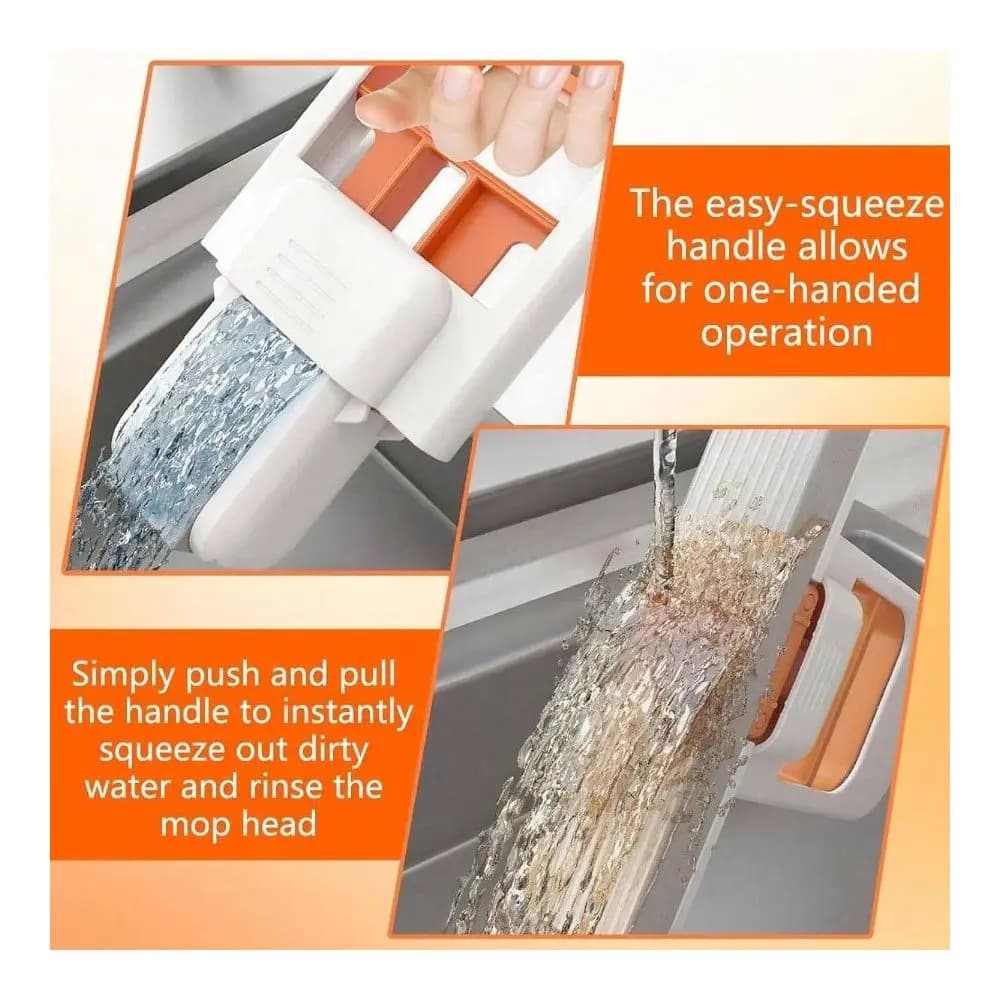 Table Mop, 2025 Portable Cleaning Sponge Mop Bathroom, Kitchen, Countertops, Glass, Tile Wet And Dry Use, Deep Grooved, One Han