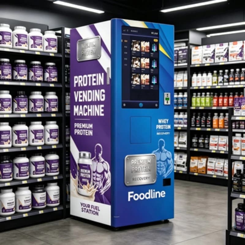 FL Customized Automatic Beverage Vending Machine Touch Screen for Protein Shake Gym Fitness Powder with Payment System