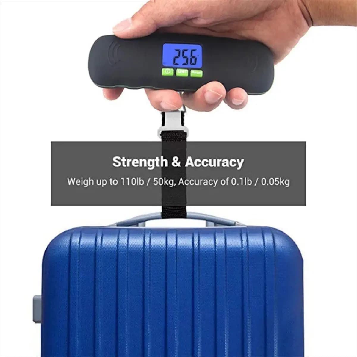 【STOCK】 Bilancia portatile Display LCD digitale 110 libbre/40 kg Valigia elettronica appesa per bagagli Borsa da viaggio per pesare il bagaglio