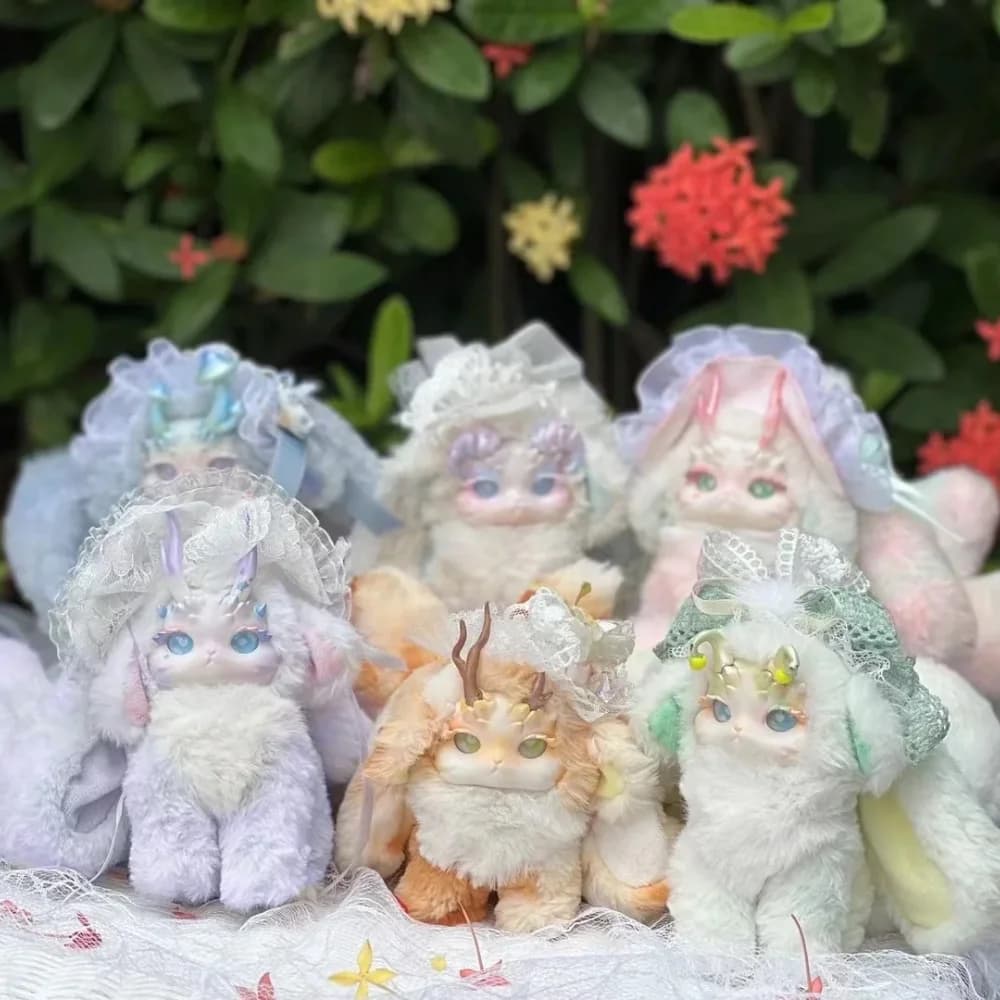 Tutulong Blind Box Fantasy Forest Tea Party Series scatola a sorpresa misteriosa Cute Rabbit Dragon peluche Action Toy Figure Girl Gift