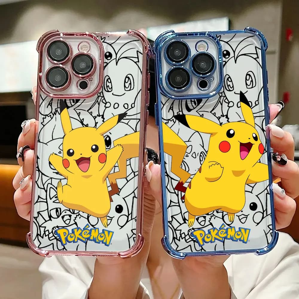 Cartoon Pikachus P-Pokemons Case For Xiaomi 17T Pro 15T 14T 15 14 13 Poco F5 F7 F8 Ultra M7 M8 X5 X6 X7 X8 Pro Max Phone Cover