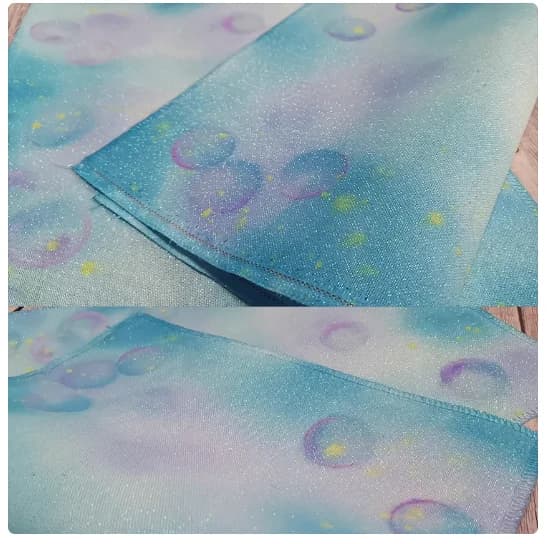 Tessuto punto croce in cotone flash dipinto a mano Foresta di farfalle viola non disponibile Punto croce Aida 45-70 cm