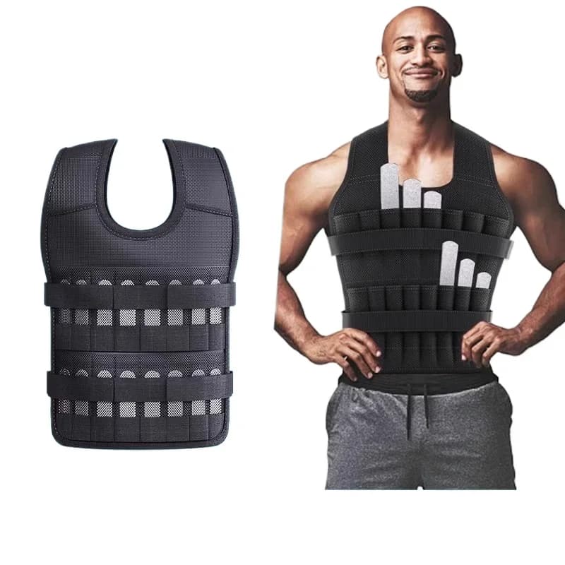 Professional Weighted Vests with Stainless Steel Plates, Pondered Sand Bag, Strength Training Equipment, Complete Leggings Set