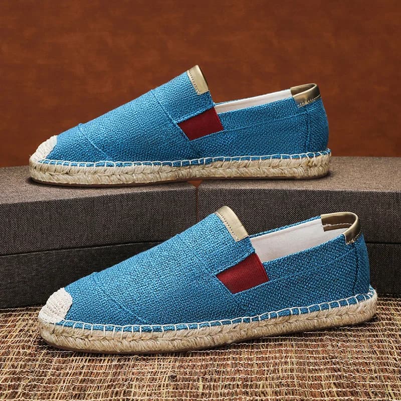 Canvas Sneakers New Arrival 2026 Casual Woven Shoes Trending Cheap Man Autumn Comfort Anti Slip on Men Footwear Flat Espadrilles