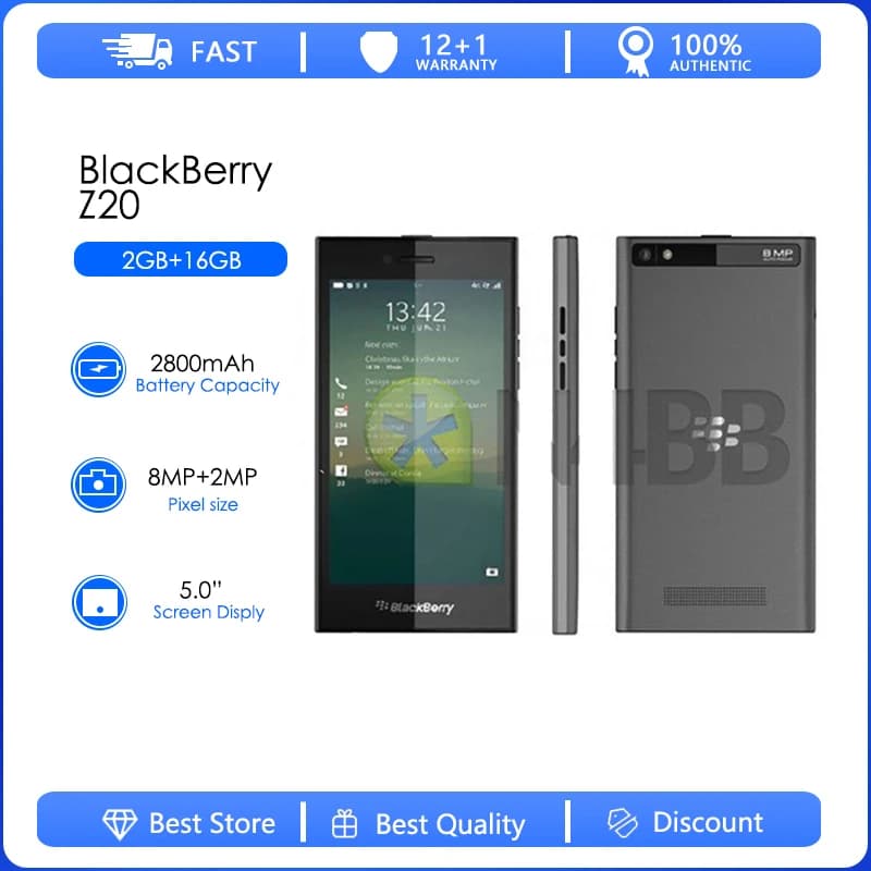 Blackberry Leap Z20 ricondizionato-originale Dual Core 5.0 "4G TouchScreen 2GB RAM 16GB ROM 8MP fotocamera telefono cellulare spedizione gratuita