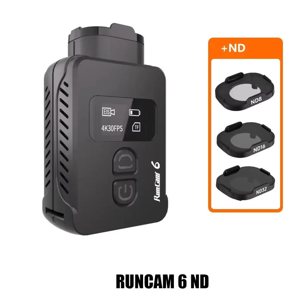 RunCam 6 4K Fotocamera portatile FPV 30HD IMX377 (12MP) RunCam6 MP4 Formato video Scheda Micro SD supportata WIFI per RC Drone