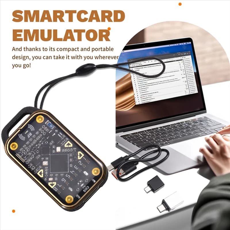 B29C-Chameleon Ultra RFID Smart Chip Reader NFC Duplicatore Smart Card Emulatore + 3X CUID Portachiavi 125K 13.56M ID IC Card Decoder