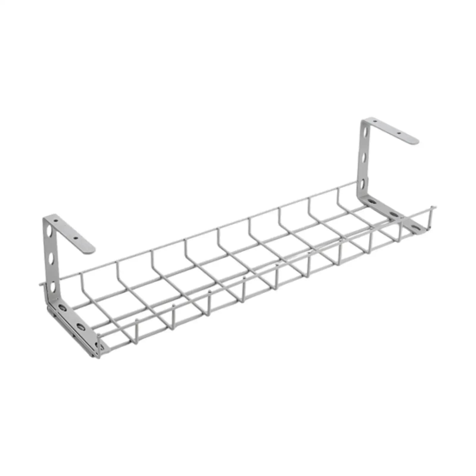 Organizzatore di cavi sotto la scrivania Multiuso sotto il tavolo Rack di stoccaggio Hardware Gestione dei cavi per ufficio Camera da letto Sala studio Dormitorio Libri